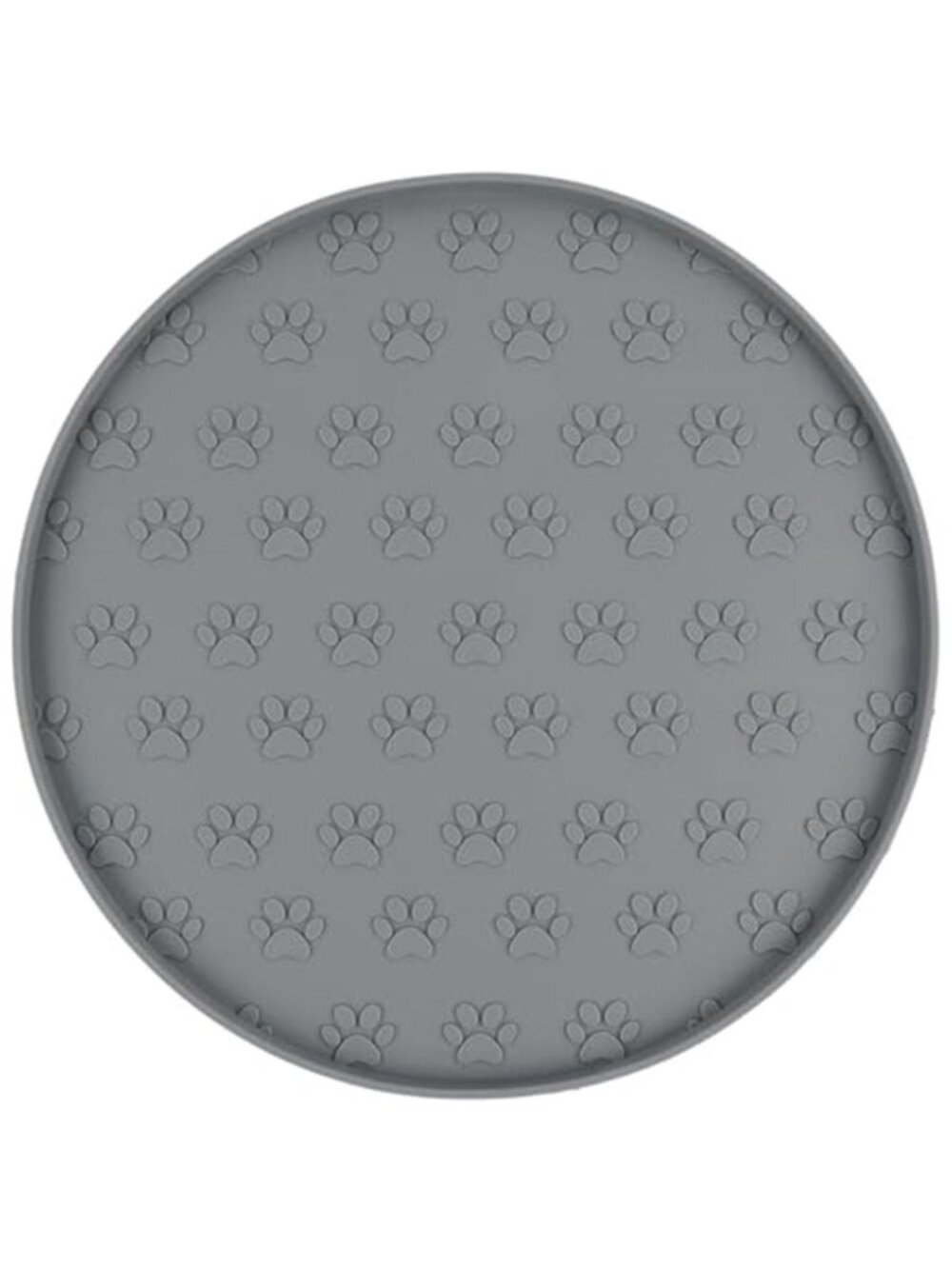 Silicone Pet Food Mat Dog Cat Feeding Bowl Mats Grey 11*11 inches